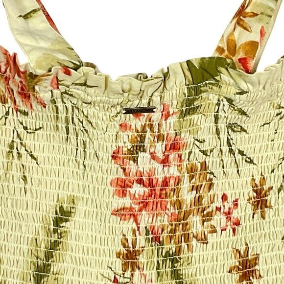 NWT Billabong Hold Tight Floral-Print Smocked Romper, Women's Medium - Picture 11 of 16